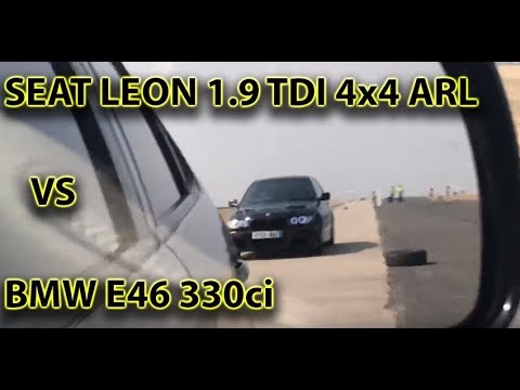 (Sprint) Seat Leon 1.9 TDI 4x4 vs BMW e46 330ci