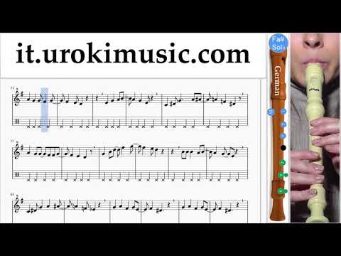 Corso di Flauto Dolce G. Mariah Carey - All I Want For Christmas Is You Tablature Tab Parte#2 um