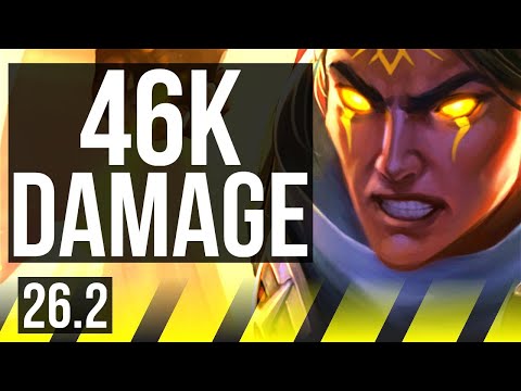 VARUS & Thresh vs JHIN & Leona (ADC) | 46K damage | NA Challenger | 26.2