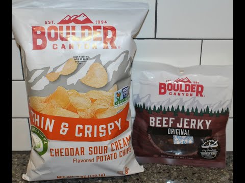 Boulder Canyon Cheddar Sour Cream Thin & Crispy Potato...