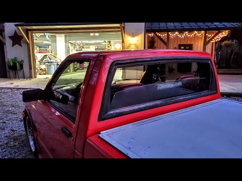 Minitruck Limo window install. The coolest custom aftermarket mod ever!  Chevy S10 Cameo 💋