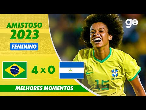 Gols e lances de Brasil x Nicarágua