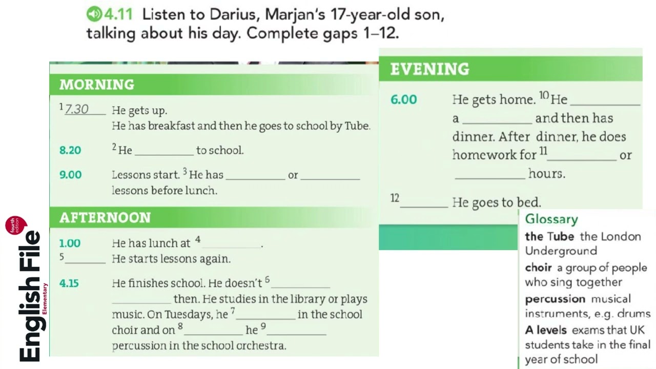 English File elementary 4th edition SB_4.11