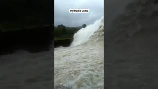 HYDRAULIC JUMP 😳😳 || OPEN CHANNEL FLOW || #short #shortvideo