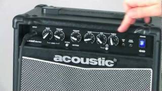 Video thumbnail for Acoustic G10 Amplifier Demo by Acoustic Control Corporation