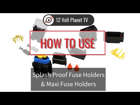 Splash proof fuse holders & maxi fuse holders