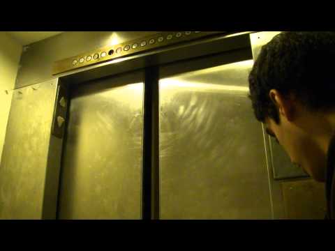 Crappy Westinghouse Bottom Drive Traction Service Elevator at the Marriott, Stamford, CT