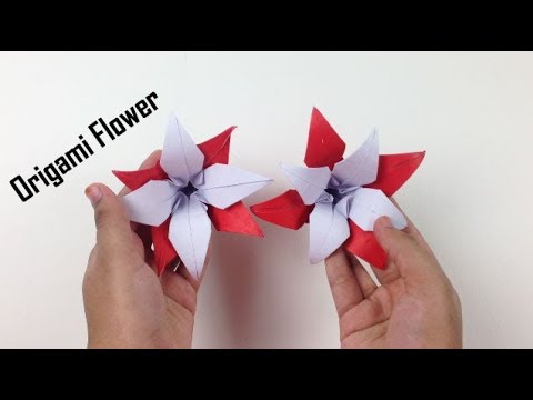How to Make a Beautiful Origami Paper Flower - EasyCrafts DIY | Origami Flowers Tutorial - DIY Craft Video