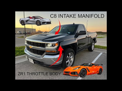 2024 C8 Intake Manifold & 2019 ZR1 TB On 5.3L Silverado!!!