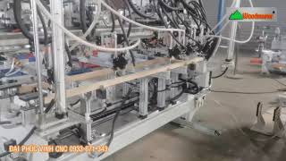 Máy Khoan Lỗ Cấy ốc, Cấy Chốt Gỗ trên thanh gỗ dài