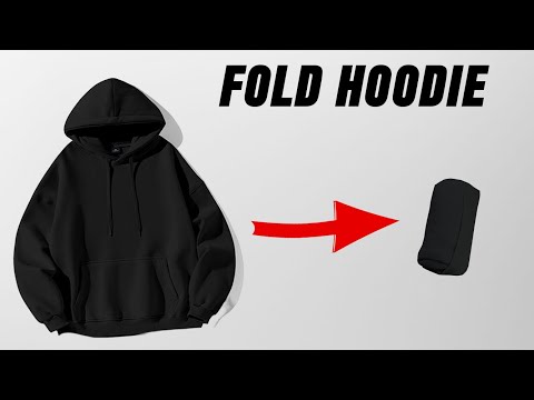 How to Fold a HOODIE / Ranger Roll a Hoodie or Hooded Jacket (Efficient Packing for Travel)