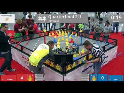 2018 VEXU Innovate QF2-1 - REKT1 vs UTGZ1 - 59 to 88