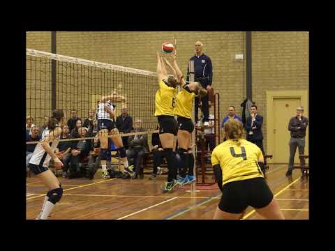 180203 Stravoc Dames 1 - Sliedrecht Sport Dames 2 (Foto's Thieu Niellissen)