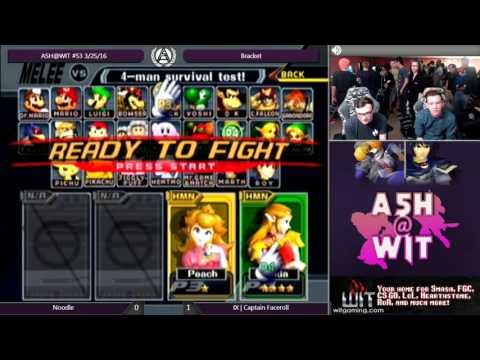 Noodle (Marth) vs IX | Captain Faceroll (Sheik) - ASH@WIT #53 Melee Bracket