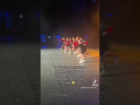 When dance formations look great from the front | Valerie van Leeuwen | #shorts #dancer