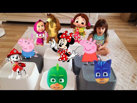 Defne sihirli kutu oyunu oynuyor! Eğlenceli çocuk videoları,Defne ile oyun