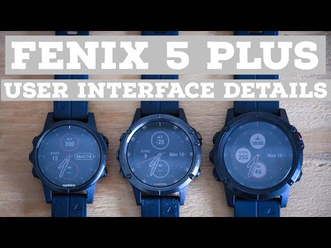 Garmin Fenix 5 Plus UI Detailed Walk-through