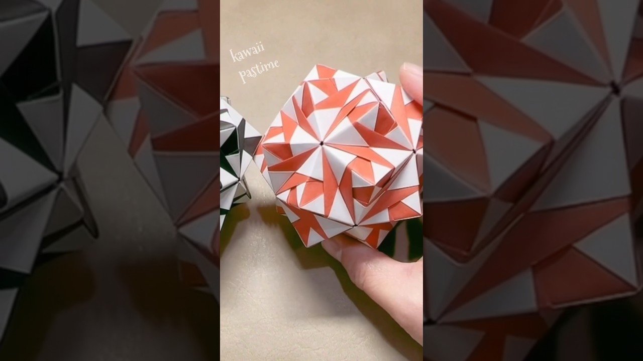 折り紙 かっこいいくす玉を作ってみた!作り方は関連動画でみてね#shorts #short#diy#paper #origami#origamitutorial #original#оригами
