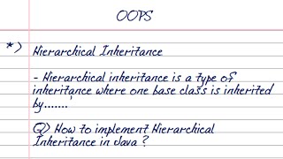 Download the video "Hierarchical Inheritance in Java"