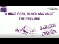 Quotation Explosion - 'A huge peak, black and huge' (The Prelude, Power and Conflict Poetry)