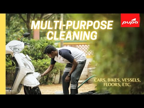 All-in-one cleaning solution| Cleans tough grease and soap scum| Pupa Uni-Wash Multi-Purpose Cleaner