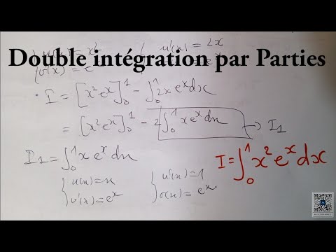 ♦️♦️ DOUBLE INTÉGRATION PAR PARTIES. Intégrale. double intégration par parties. sum(x^2e^x)dx