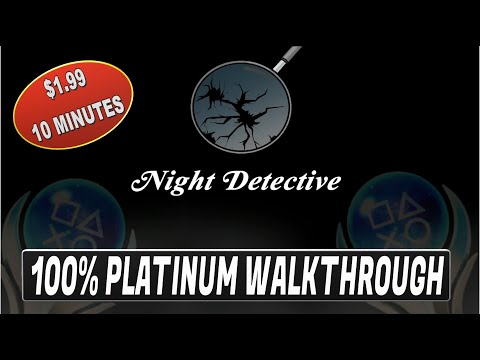 Night Detective Decrepit Manor 100% Platinum Walkthrough - Easy Cheap & Fast Platinum