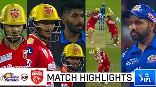 Punjab Kings vs Mumbai Indians Full Match Highlights, PBKS VS MI Full Highlights, Dhawan Mayank
