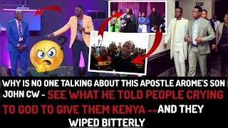 WHY IS NO ONE TALKING ABOUT THIS APOSTLE AROME'S SON JOHN CW SEE WHAT HE TOLD PEOPLE AND THEY WIPED