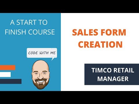 Sales Page Creation - A TimCo Retail Manager Video
