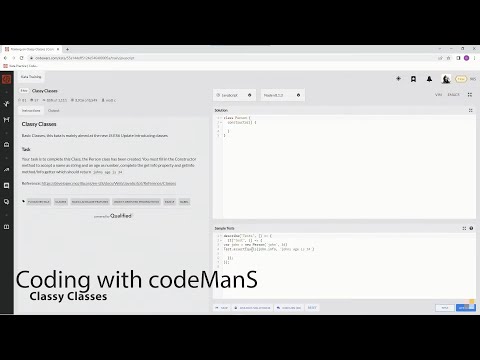 Codewars 8 Kyu Classy Classes Javascript