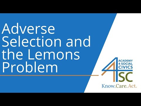 Adverse Selection and the Lemons Problem: A Sour Situation - Economic Theory Series | Academy 4 ...