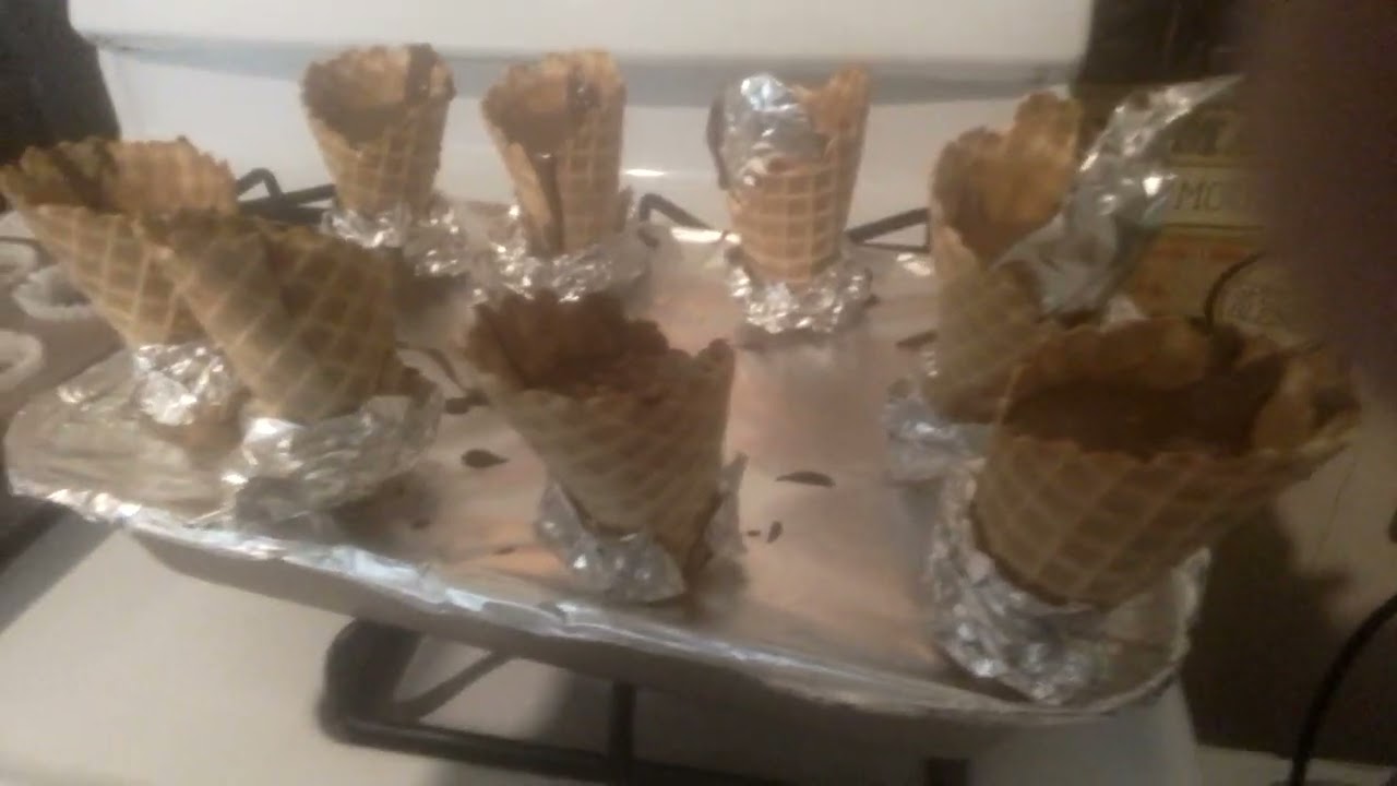 Wafflecone cupcakes experiment #Waffleconecupcakes