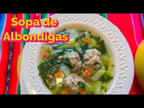 Sopa de Albóndigas de Pavo para el Reflujo | Receta Suave y Digestiva