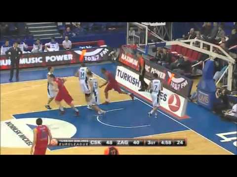 Nenad Krstić - CSKA Moscow vs KK Zagreb 87-74 (EL, G8)