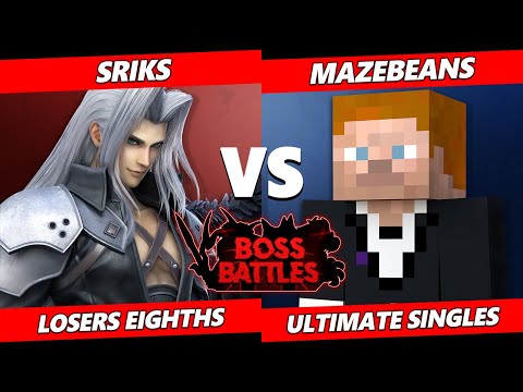 Boss Battles: Phase 1 Top 8 - Sriks (Sephiroth) Vs. MazeBeans (Steve) SSBU Ultimate Tournament