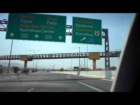 CORINTHOS VIA NEW FREEWAY TO SPARTI LAKONIA