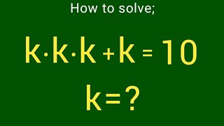 China | Can you solve this? | Math Olympiad | find k!!