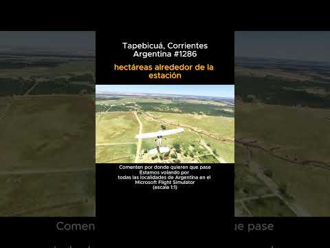 Tapebicuá, Corrientes desde el Microsoft Flight Simulator #tapebicua #corrientes #msfs #argentina