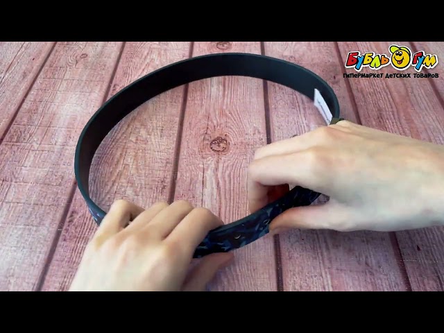 Ремень Lanson Kids двусторонний с принтом камуфляж синий - видео