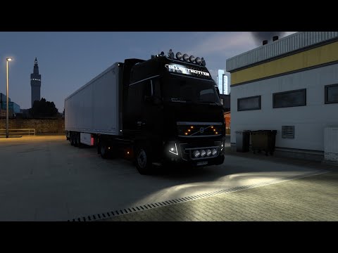 ETS2 (1.46). Volvo FH16.600 Globetrotter XXL by Johnny244 v1.13. Lille (France) - Liège (Belgique).