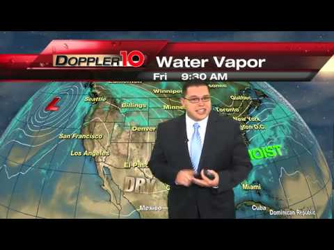 KZTV Chief Meteorologist Juan Acuna; Friday, May 2, 2014 Weather Broadcast