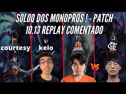 SOLOQ DOS MONOPROS ! Keio,Cortesia e Yang VS Bvoy ► Foi no detalhe ! - replays lol comentado