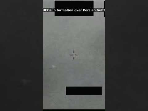 UFOs in formation over Persian Gulf? — RAW Pentagon Footage #shorts