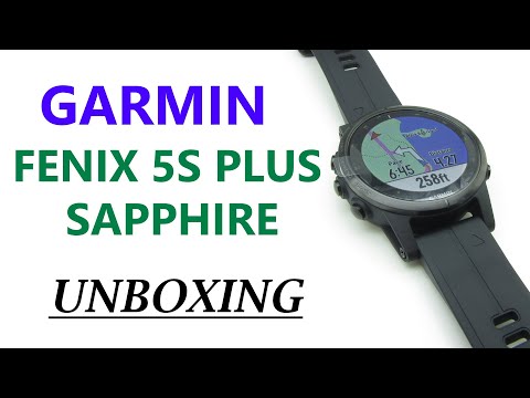 Garmin Fenix 5S Plus Sapphire Black Unboxing HD (010-01987-03)