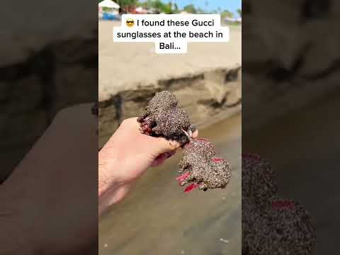 I found WEIRD sunglasses at the beach in Bali! 😎