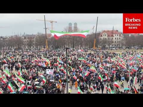 Protesters Fill The Streets Of Munich During Security Conference To Demand Iranian Regime Change