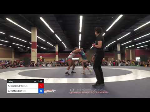 62 Kg Rr Rnd 1 - Adaugo Nwachukwu, Swamp Monsters Wrestling Club Vs Skylar Hattendorf, New Hampshi