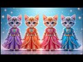Princess Cats Dance Party Cute Kittens In Royal Dresses Kids Cartoon Video