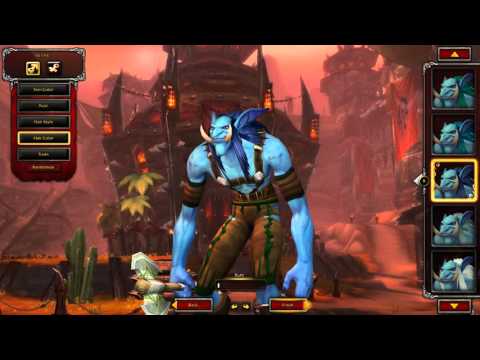 WoW - Draenor - TROLL MALE Customization [4K60]